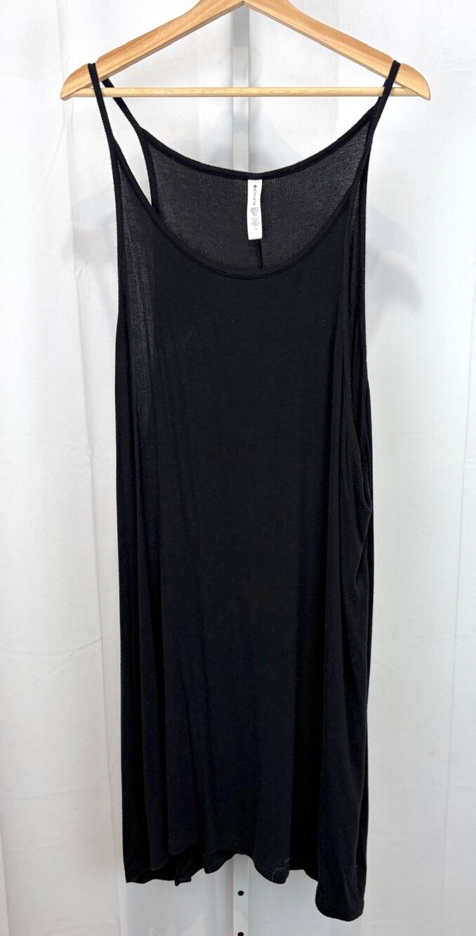 ATHLETA Well Rested Rib Sleep Dress Soft Stretch Modal Black Size 3X Plus